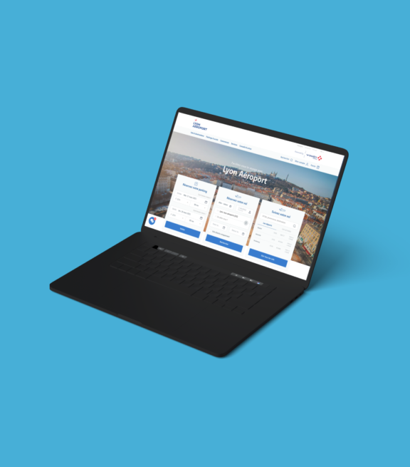 Création du site internet de Lyon Aéroport, aéroport international à Lyon