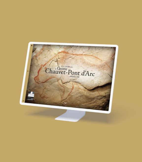 Création du site internet de la Grotte Chauvet - Pont d'Arc, pour le compte du ministère de la culture et de la communication