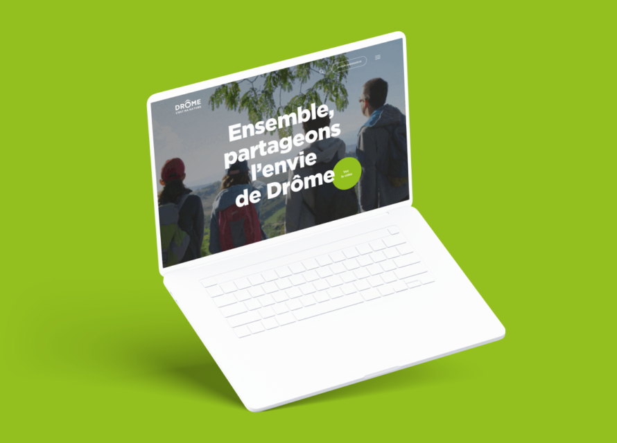 Création du site Drôme c'est ma nature, pour la promotion du territoire de la Drôme