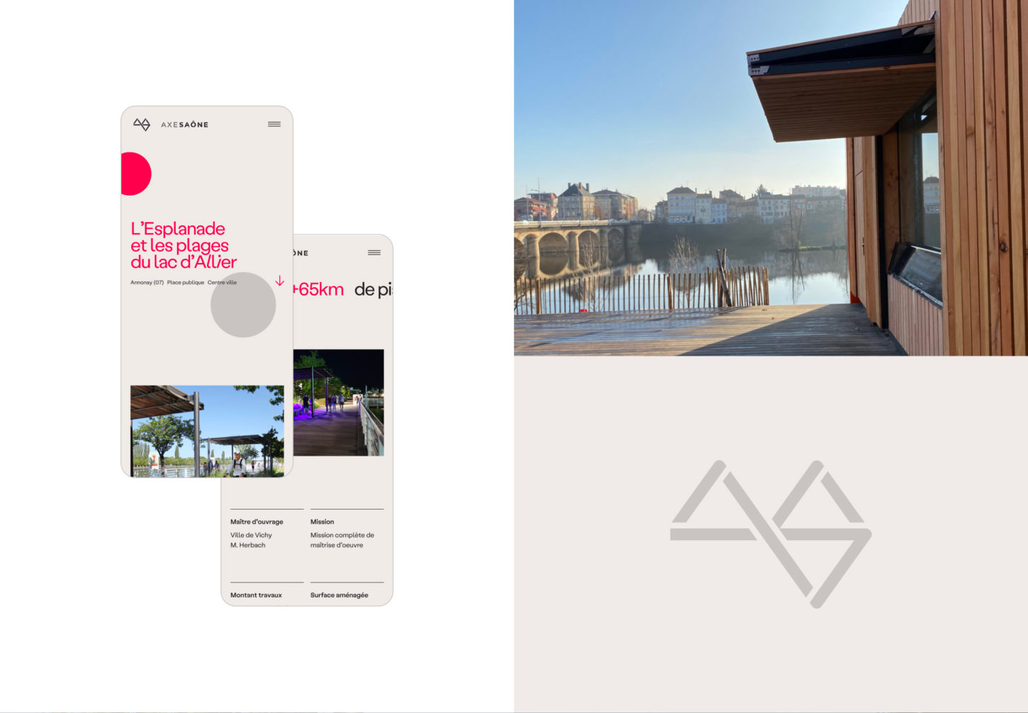 Création du site internet de l'agence d'architecture Axe Saone à Lyon