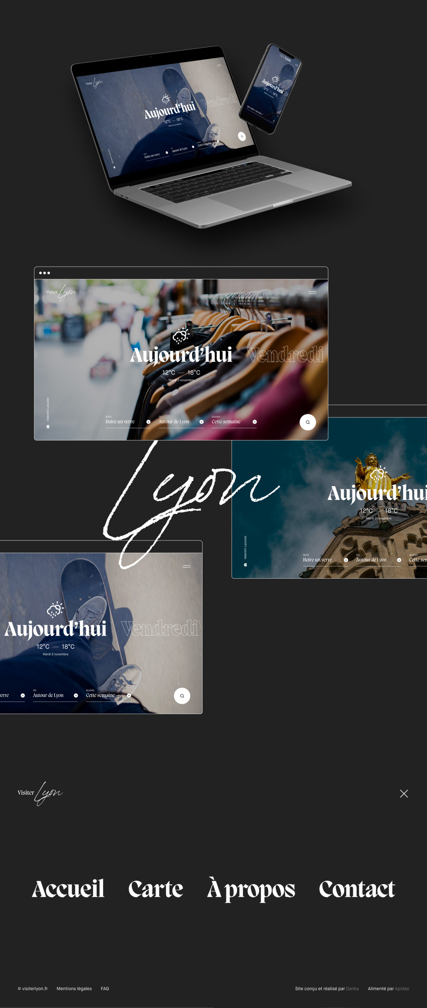 Création de l'identité visuelle et du site internet de CityTrip Lyon, tourisme, inspiration et bons plans à Lyon