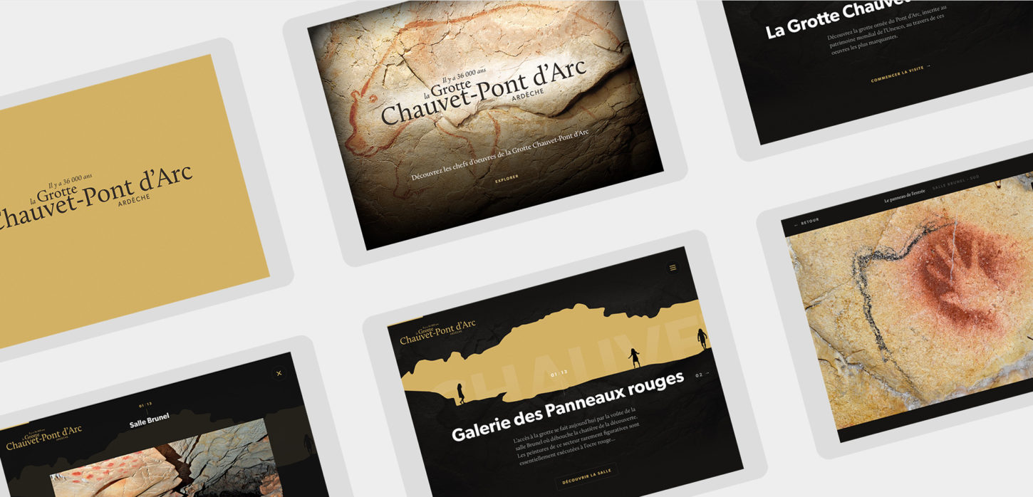 Création du site internet de la Grotte Chauvet - Pont d'Arc, pour le compte du ministère de la culture et de la communication