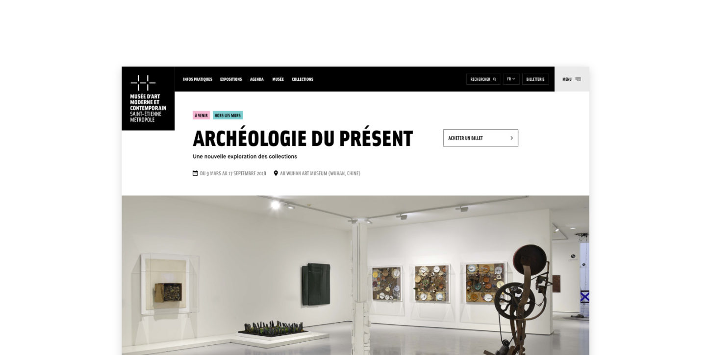 Refonte du site internet du Musée d'art moderne et contemporain de Saint-Etienne - Optimisation de la transformation pour le MAMC